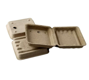 Phân hủy sinh học dày 2mm tái chế hộp bột giấy đúc xà phòng bao bì vỏ sò với cửa sổ dập nổi để chăm sóc cá nhân - Product Image 4