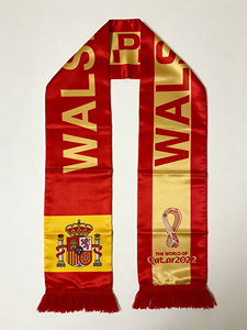 Écharpe en satin personnalisée avec logo 13x135cm, écharpe de supporter de football, écharpe nationale personnalisée pour supporter de football, pour les matchs sportifs - Product Image 5