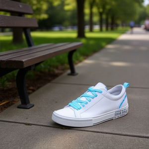 Laccio per scarpe Ilan 140 cm azzurro per sneakers - Product Image 2