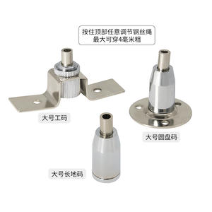 Grandes pinces à câble en acier pour câbles en acier de 3 à 4 mm, pinces à disque de fixation, dispositifs de verrouillage de câbles, catégorie de produits : élingues - Product Image 3