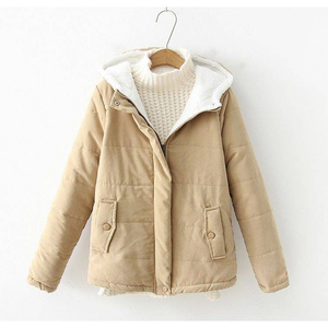 Abrigo con capucha de nieve de lana hinchada para <span class=keywords><strong>mujer</strong></span> Otoño Invierno <span class=keywords><strong>chaquetas</strong></span> acolchadas para <span class=keywords><strong>mujer</strong></span> 2022 para <span class=keywords><strong>mujer</strong></span> - Product Image 4