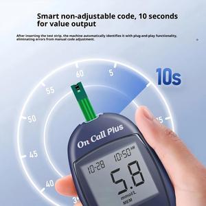 Monitor <span class=keywords><strong>de</strong></span> Glucosa en Sangre Smart No Code on Call Plus, Glucómetro para Diabéticos, para Pruebas en Casa - Product Image 4