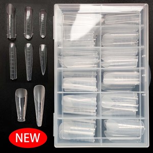 Vente en gros de <span class=keywords><strong>faux</strong></span> <span class=keywords><strong>ongles</strong></span> de marque privée <span class=keywords><strong>gel</strong></span> x couverture complète boîte d'emballage de pointe d'extension d'ongle en <span class=keywords><strong>gel</strong></span> souple - Product Image 2