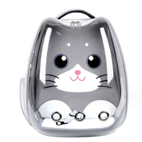 Sac à dos pliable pour animaux de compagnie OEM avec fenêtre transparente, grande capacité en Oxford pour le transport de chats et de chiens