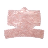 Masque en Jade Quartz Rose, livraison gratuite, soin de beauté rafraîchissant, pour le cou, massage, Spa, personnalisés