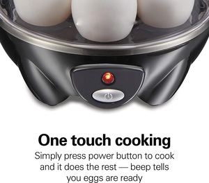 Dụng Cụ Luộc Trứng Ốp La Bằng Điện & Nồi Nấu Trứng Luộc Mềm, Vừa, Cứng Với Tự Động Tắt Và Còi, Bao Gồm Cốc Đo - Product Image 3