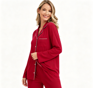 OEM ODM Modal Breathable Soft Women's Bridal Pajamas Sleepwear Custom Ropa De Mujer Winter <b>Pyjamas</b> Vietnam Factory - Product Image 4