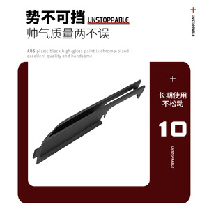 Parrilla Delantera para BMW Serie 3 E46, ABS Negro Brillante Cromado, 38.4x6.4 cm, para Repuesto o Reparación - Product Image 4