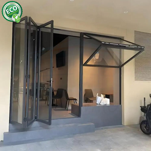 Hong Kong Supplier Latest Design Large Commercial Soundproof Vertical Folding <b>Window</b> Exterior Stainless Steel Aluminum <b>Windows</b> - Product Image 1