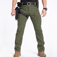 Pantalon tactique pour homme, printemps/automne, imperméable, respirant, polyester, style tactique, pantalon de travail pour l'extérieur