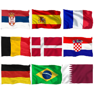 Gahumi Drapeau promotionnel de ballon de football de <span class=keywords><strong>pays</strong></span> asiatique 90*150Cm Drapeau personnalisé en polyester - Product Image 3