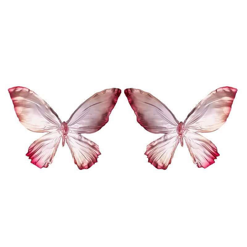 One pair of Rose Flash Butterfly (Laser Pink)