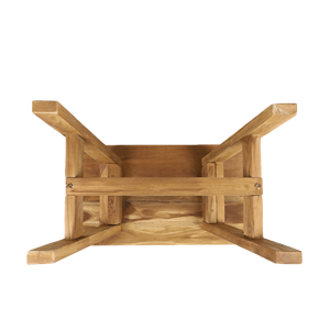 Banc en teck pliable minimaliste et écologique, design rustique démontable pour une utilisation en chambre - Product Image 4