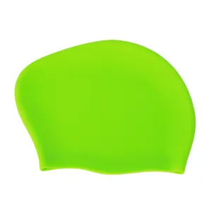 2024 Fashionable Color Waterproof Silicone Women Swimming Cap Adult Swim Cap For Long Hair