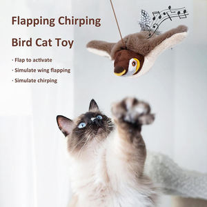 Jouet interactif rechargeable par USB pour chat, jouet simulant <span class=keywords><strong>le</strong></span> gazouillis des ailes du moineau cataire, nouvel arrivage - Product Image 4