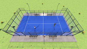 Cancha de Pádel de Lujo con Pilar de Vidrio, Phuoc Thinh Premium Panoramic, Cancha de Pádel con Estructura de Vidrio, Oferta al por Mayor - Product Image 2