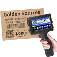Imprimante jet d'encre portable 1/2 pouce pour bouteilles en plastique et sacs tissés, machine d'impression de codes de lots, de logos de marques et de marquages d'expédition