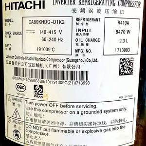 Compresor de Refrigeración Inverter Hitachi CA65KHDG-D1K2 R410A 6620W, Pieza de Repuesto para Aire Acondicionado - Product Image 5