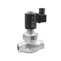 Katup Solenoid Baja Tahan Karat EAGLE Manufacturer 24V 220V Katup Solenoid Pilot Operated Tekanan Tinggi untuk Cairan Gas