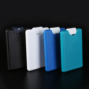 Mini tamaño de bolsillo negro blanco transparente 20ml desinfectante de manos bolsillo Perfume tarjeta de crédito botella de Spray de plástico - Product Image 2