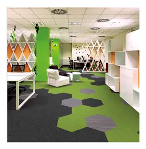 office floor modular carpets square office nylon pvc carpet tile airport carpet