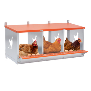 Caja de Nidificación Metálica de 3 Compartimentos para Montaje en Pared, para Gallinas/Patos, Fácil Recolección de Huevos y Montaje, Ventilada y Galvanizada, Venta Caliente 2026, Almacén de EE. UU. - Product Image 1