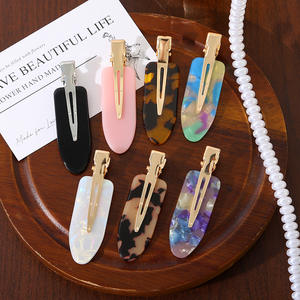 Pince à cheveux personnalisée en acrylique irisé, sans pli, type alligator, pour boucles, sans trace - Product Image 2