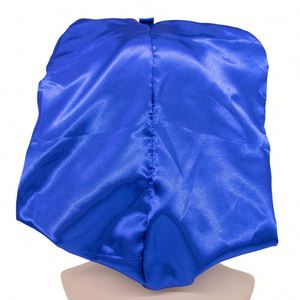 Bonnets extra longs pour tresses, bonnet de nuit en satin à large bande, bonnet en soie personnalisé avec logo et bouton-pression - Product Image 3