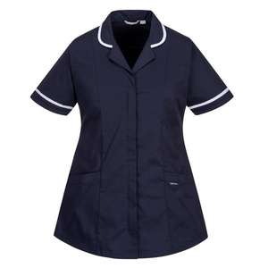 PORTWEST - LW17NARL Stretch Classic navy blue <b>tunic</b> - EAN 5036108350926 <b>WORK</b> SHIRTS - Product Image 1