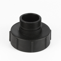 Adaptateur de réservoir S100X8 IBCFSMB300 personnalisable par injection OEM, raccord DN80 femelle BSP mâle à filetage fin, surface lisse