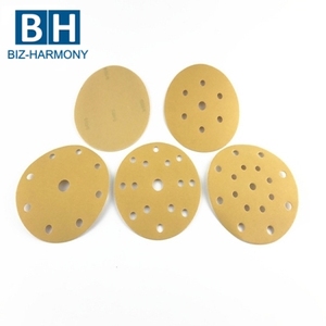 <span class=keywords><strong>Disque</strong></span> de ponçage orbital à crochets et boucles pour <span class=keywords><strong>meuleuse</strong></span> d'angle, pour <span class=keywords><strong>bois</strong></span>, jaune, grain 320 1000, <span class=keywords><strong>125</strong></span> mm 5 pouces - Product Image 2