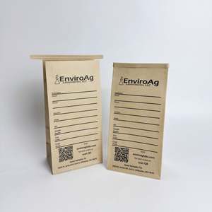 Custom logo Kraft Brown Paper Tin Tie <b>Bag</b> With Biodegradable Tin Tie Liner Soil Sample Envelopes - Product Image 5