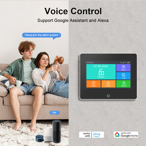 スマートホームセキュリティシステムABS素材Tuya <span class=keywords><strong>APP</strong></span>リモコンTFTスクリーン盗難キットGSMネットワーク警報ハブ - Product Image 5