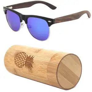 Lunettes de soleil sonnenbrite, monture en plastique bois et bambou, pour un usage professionnel pas cher, avec votre propre logo, 2021