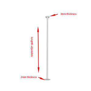 Support télescopique pour moniteur Accessoires de vidéosurveillance Support de montage au plafond Support de montage pour caméra col de cygne - Product Image 5