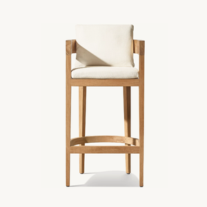 Mobilier d'extérieur Mobilier de luxe <span class=keywords><strong>en</strong></span> <span class=keywords><strong>teck</strong></span> Tabouret de <span class=keywords><strong>bar</strong></span> et de comptoir <span class=keywords><strong>en</strong></span> <span class=keywords><strong>teck</strong></span> - Product Image 1