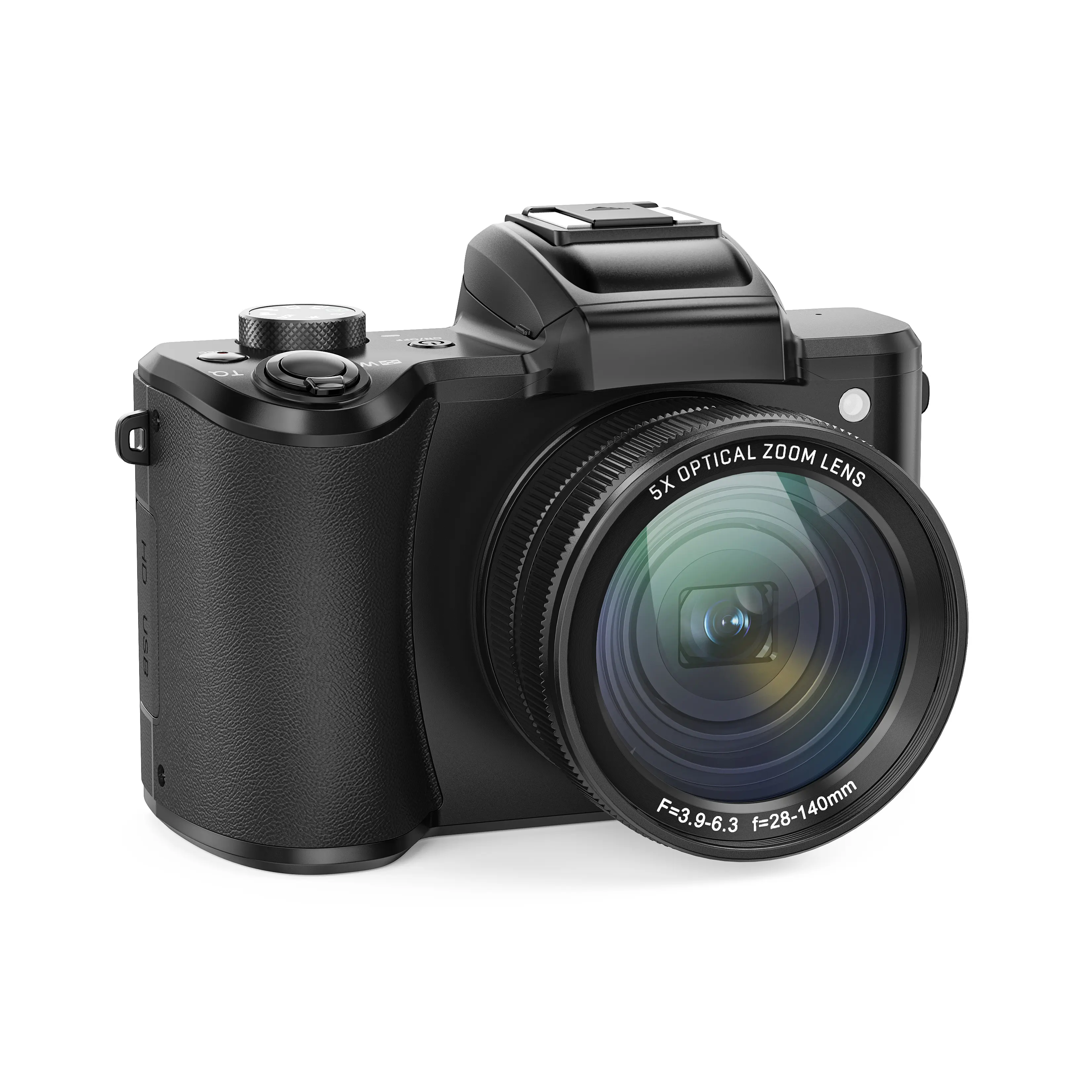 2024 Neue Kompakt kamera Profession elle optische Zoom 5K Video Camcorder Selfie Dual Digital kamera