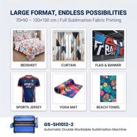 Presse à Chaud Semi-automatique Grand Format Double Station 80x100 100x120cm pour Sublimation et Transfert Thermique sur T-shirts et Vêtements