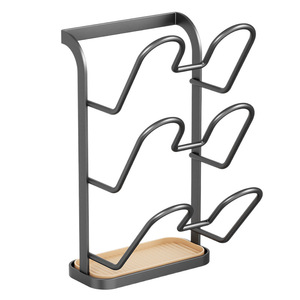 Wall Mounted Stainless Steel Multi Layer Kitchen Storage Rack For Pot Lids Cutting Board And Drain Basket - Product Image 4