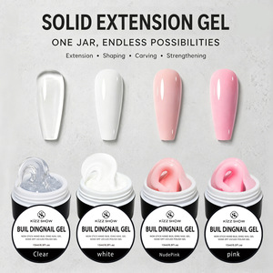 Gel <span class=keywords><strong>de</strong></span> Extensión <span class=keywords><strong>de</strong></span> <span class=keywords><strong>Uñas</strong></span> Sólido en 4 <span class=keywords><strong>Colores</strong></span>, Gel Constructor Suave <span class=keywords><strong>para</strong></span> <span class=keywords><strong>Uñas</strong></span> Acrílicas, Gel <span class=keywords><strong>para</strong></span> Moldear y Esculpir a Mano, Etiqueta y Empaque Personalizados - Product Image 3