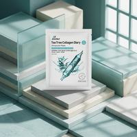 Ampoule faciale en feuille Bffect Tea Tree Collagen Diary pour le soin de l'acné, apaisante, équilibrante des pores et éclaircissante