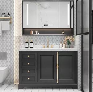 American Style Solid Wood <strong>Free</strong> <strong>Standing</strong> <strong>Bathroom</strong> Vanity <strong>Bathroom</strong> Furniture With <strong>Mirror</strong> - Product Image 2