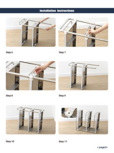 튼튼한 금속 구조물로 3 선반 스테인레스 스틸 병원 드레싱 트롤리 클리닉 치료 카트 - Product Image 5