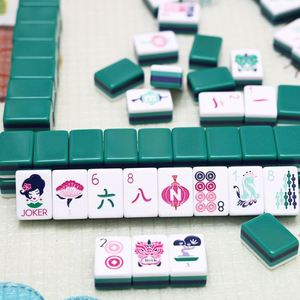 Family Night American <b>MahJong</b> <b>Set</b>, Easy to Read Tile Pattern Simple Operation, Traditional Multiplayer Board Game for All Adults - Product Image 1