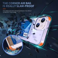 Nouvelle conception, étui de téléphone portable transparent en TPU PC antichoc avec fonction portefeuille, design personnalisable, mode streetwear pour 14