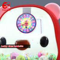 Máquina Expendedora de Juguetes en Cápsula con Diseño de Oso, Operada con Monedas, con Luces LED, para Arcade