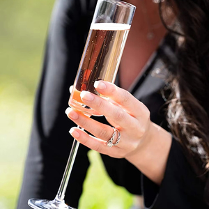 Flûte à <span class=keywords><strong>champagne</strong></span> moderne en cristal sans plomb, verre à vin mousseux à paroi droite, coupe à toasts pour mariage - Product Image 4