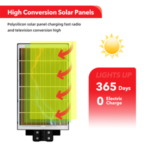 Jiewei-luz de poste público comercial, iluminación Led Solar de calle de inducción automática, 180w, 240w y 300w - Product Image 5
