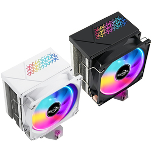 Nuevo Enfriador de CPU de Aluminio con Tubo de Cobre Plateado, PWM de 4 Pines, Ventilador RGB de 90 mm con Rodamiento Fluido, Alto Rendimiento para Procesador - Product Image 1
