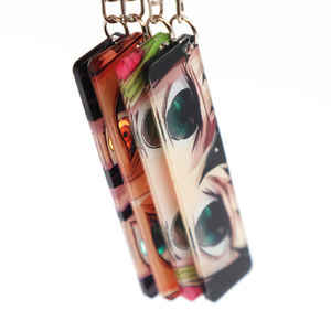 Cadeau personnalisé Porte-clés en acrylique transparent double face personnalisé Anime Demoned Slayers pour les fans - Product Image 5